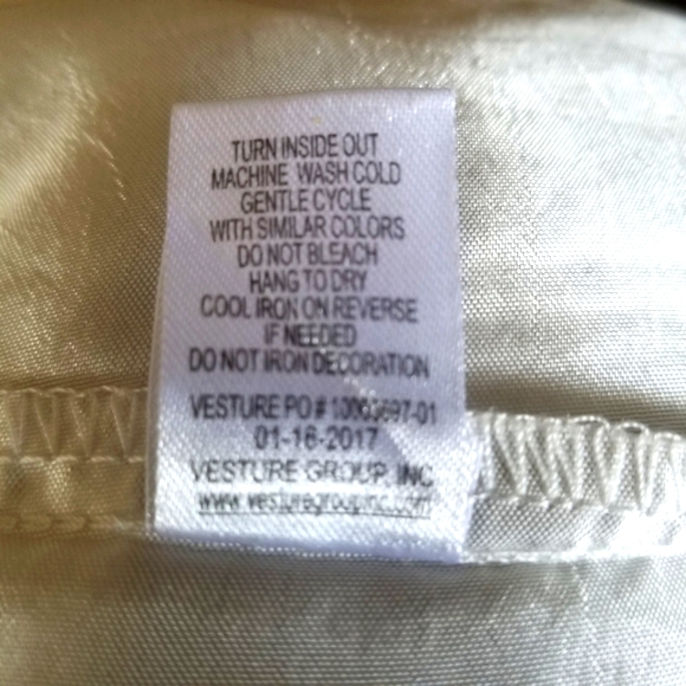 Lilt Girl's White Sleeveless Dotted Swiss Dress 6X - Picture 7 of 7